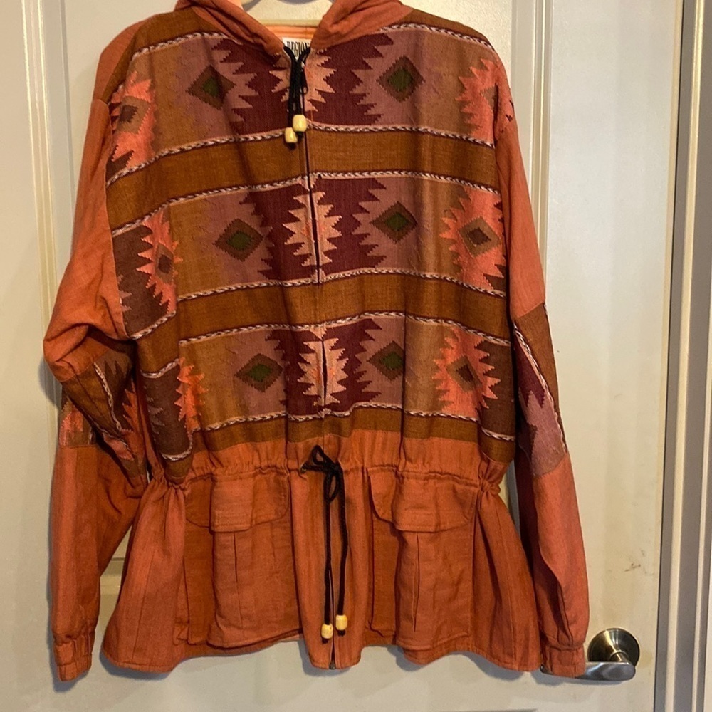 REGIONALS Jacket Chichicastenango Handwoven Guatemala Womens XL Vintage